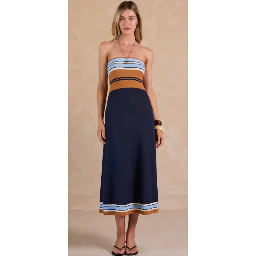 Current Air Terry Knit Halter Midi Dress NWT